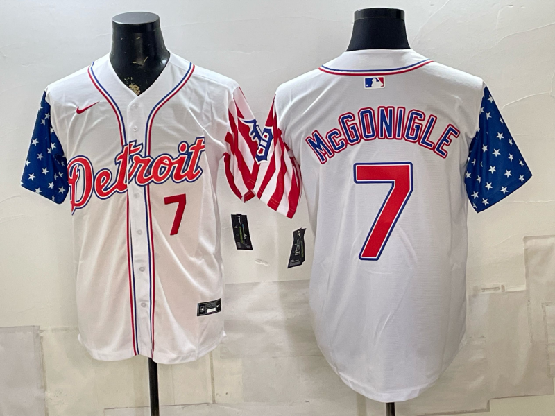 Men Detroit Tigers #7 Mcgonigle white Nike 2026 MLB Jersey 0722036